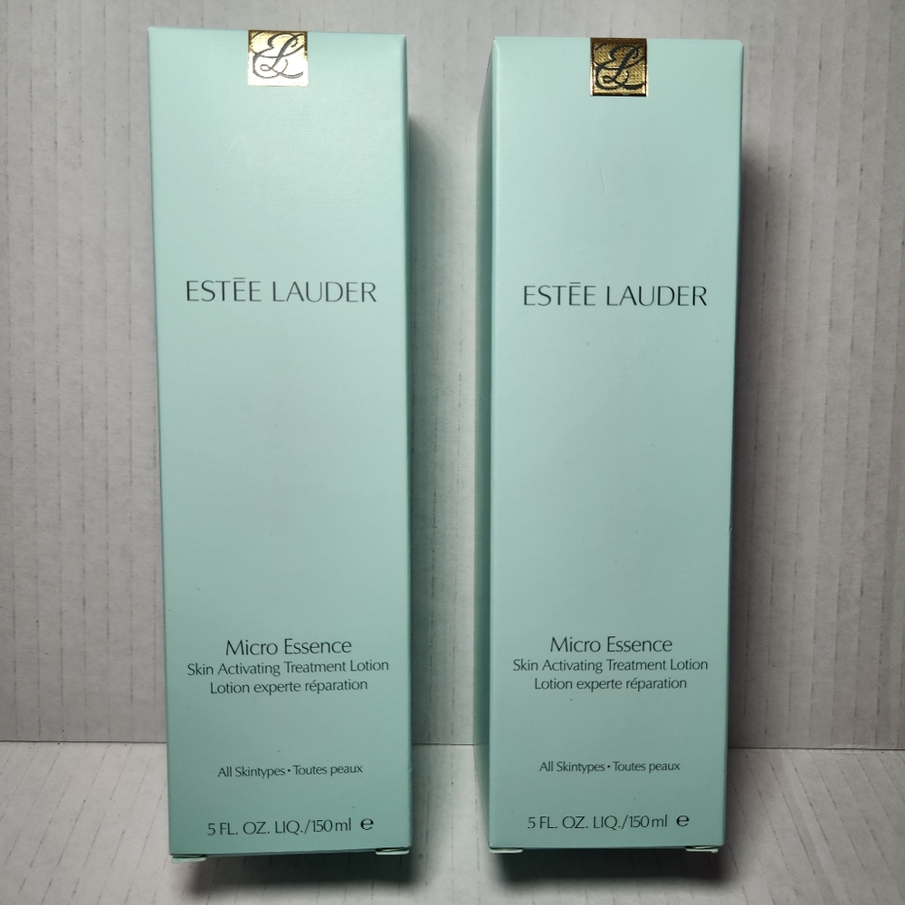 Estee Lauder Micro Essence Skin Activating Treatment Lotion 5 Ounces Each